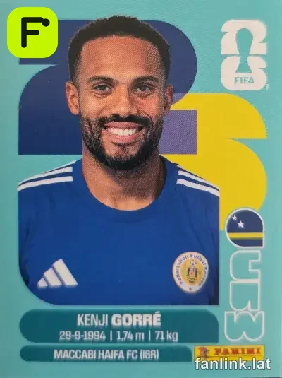 Kenji Gorre #CUW15 — Lámina Panini FIFA World Cup 2026