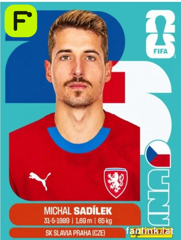 Michal Sadilek #CZE9 — Lámina Panini FIFA World Cup 2026