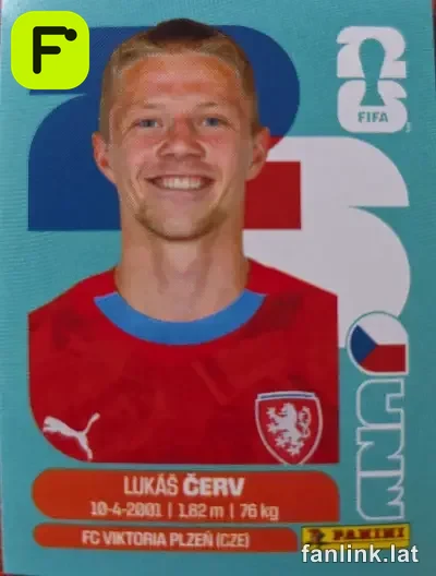 Lukas Cerv #CZE11 — Lámina Panini FIFA World Cup 2026