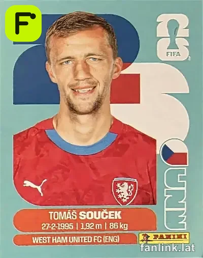 Tomas Soucek #CZE12 — Lámina Panini FIFA World Cup 2026