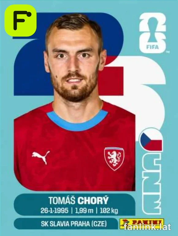 Tomas Chory #CZE17 — Lámina Panini FIFA World Cup 2026