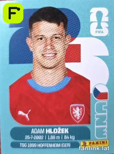 Adam Hlozek #CZE19 — Lámina Panini FIFA World Cup 2026