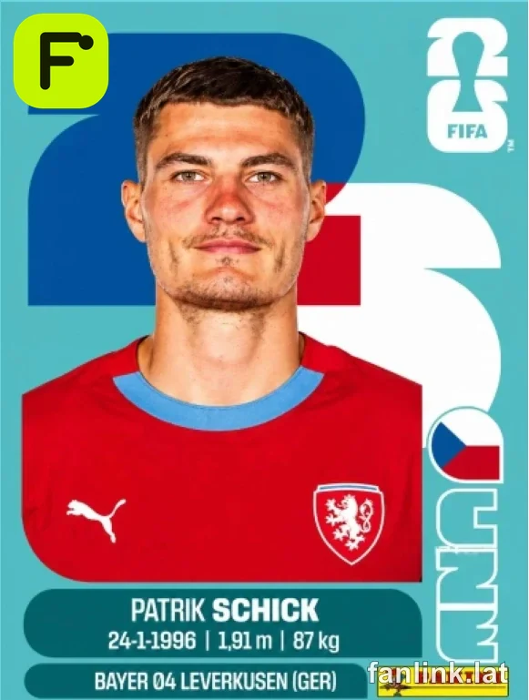 Patrik Schick #CZE20 — Lámina Panini FIFA World Cup 2026