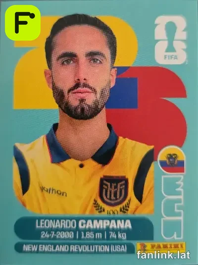 Leonardo Campana #ECU15 — Lámina Panini FIFA World Cup 2026