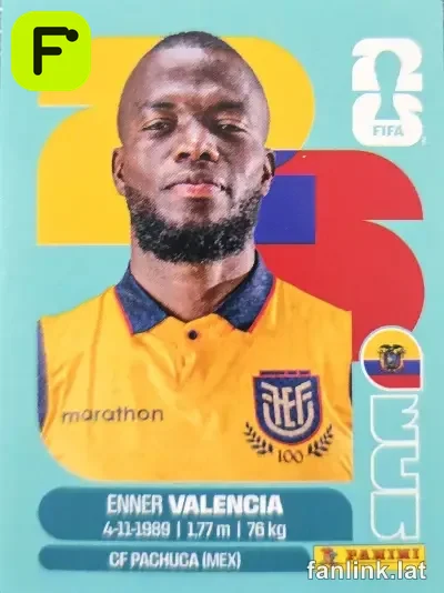 Enner Valencia #ECU20 — Lámina Panini FIFA World Cup 2026