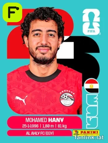 Mohamed Hany #EGY3 — Lámina Panini FIFA World Cup 2026