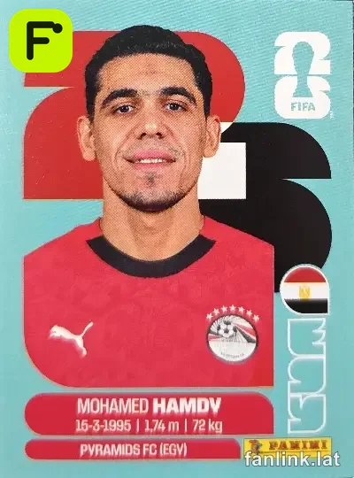 Mohamed Hamdy #EGY4 — Lámina Panini FIFA World Cup 2026