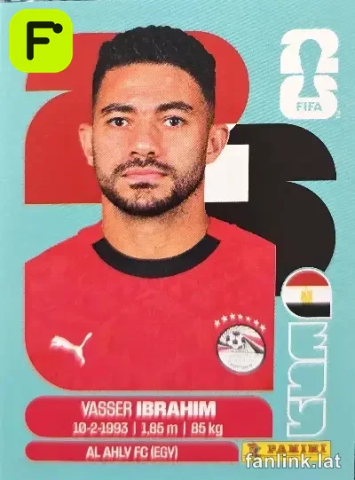 Yasser Ibrahim #EGY5 — Lámina Panini FIFA World Cup 2026
