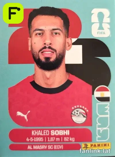Khaled Sobhi #EGY6 — Lámina Panini FIFA World Cup 2026