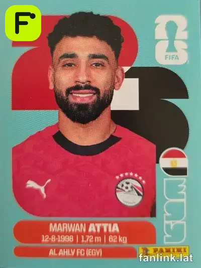 Marwan Attia #EGY10 — Lámina Panini FIFA World Cup 2026