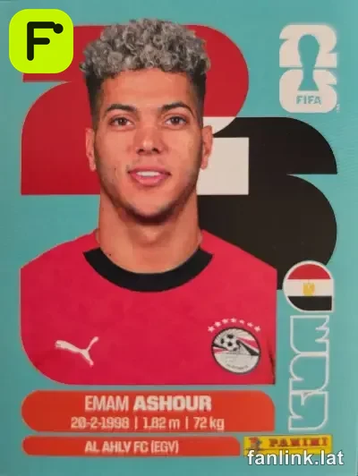Emam Ashour #EGY15 — Lámina Panini FIFA World Cup 2026