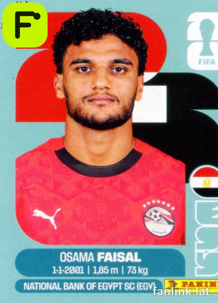 Osama Faisal #EGY16 — Lámina Panini FIFA World Cup 2026