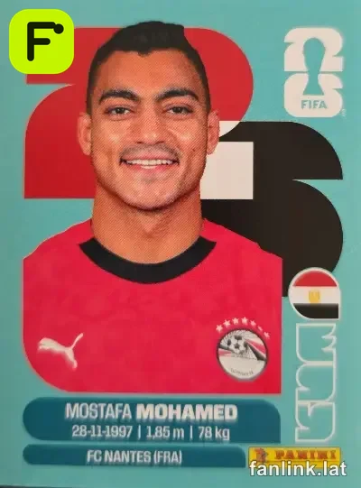 Mostafa Mohamed #EGY18 — Lámina Panini FIFA World Cup 2026
