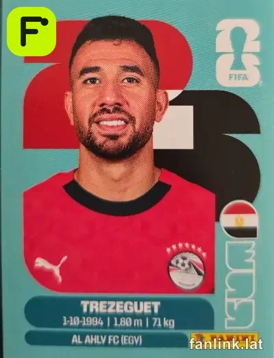 Trezeguet #EGY19 — Lámina Panini FIFA World Cup 2026
