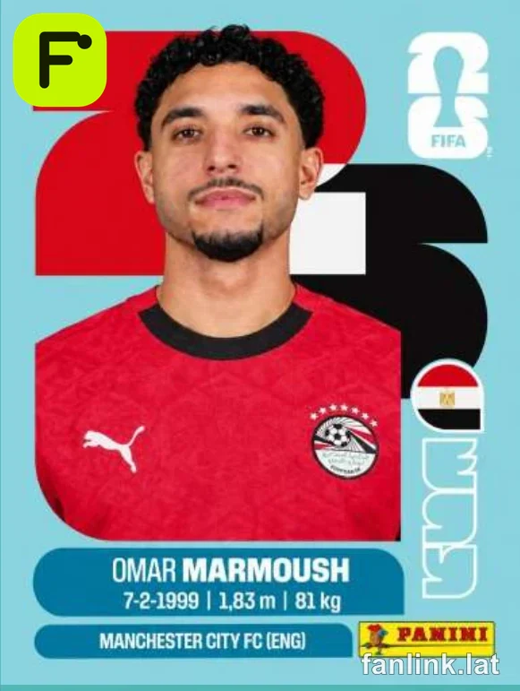 Omar Marsmoush #EGY20 — Lámina Panini FIFA World Cup 2026