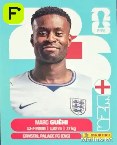 Marc Guéhi #ENG4 — Lámina Panini FIFA World Cup 2026