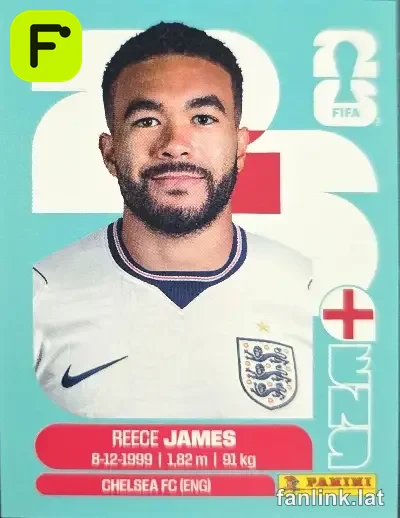 Reece James #ENG7 — Lámina Panini FIFA World Cup 2026
