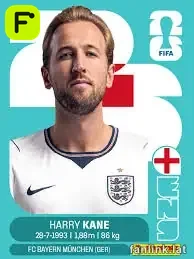 Harry Kane #ENG18 — Lámina Panini FIFA World Cup 2026