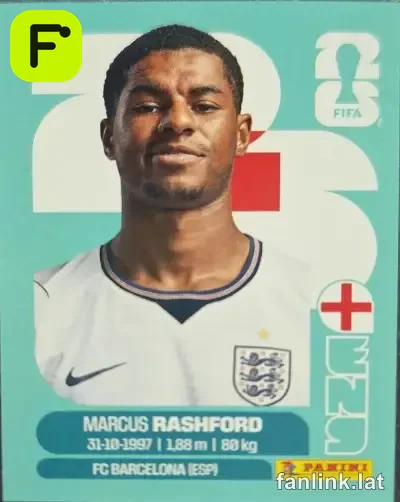Marcus Rashford #ENG19 — Lámina Panini FIFA World Cup 2026
