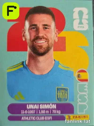 Unai Simon #ESP2 — Lámina Panini FIFA World Cup 2026