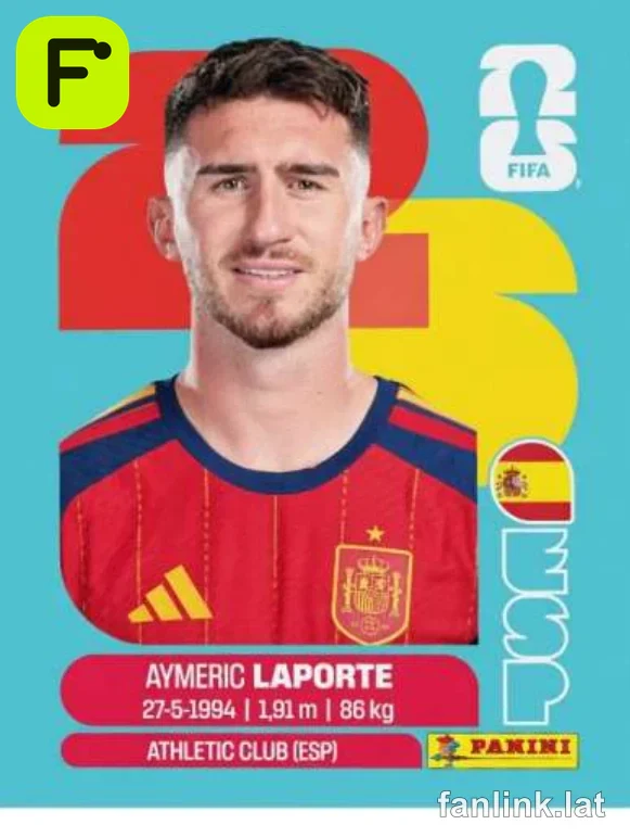 Aymeric Laporte #ESP4 — Lámina Panini FIFA World Cup 2026