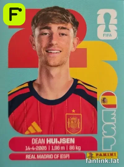 Dean Huijsen #ESP5 — Lámina Panini FIFA World Cup 2026
