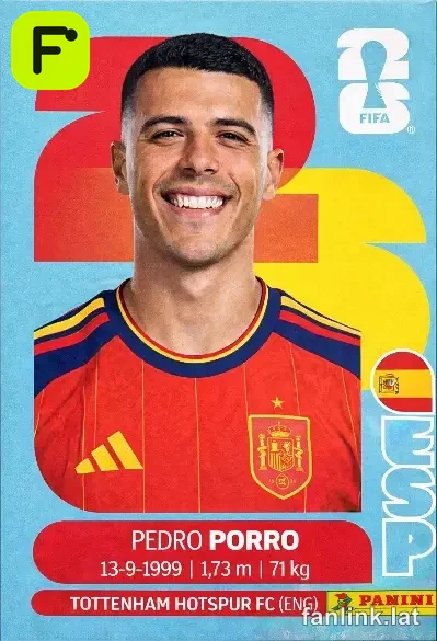 Pedro Porro #ESP6 — Lámina Panini FIFA World Cup 2026