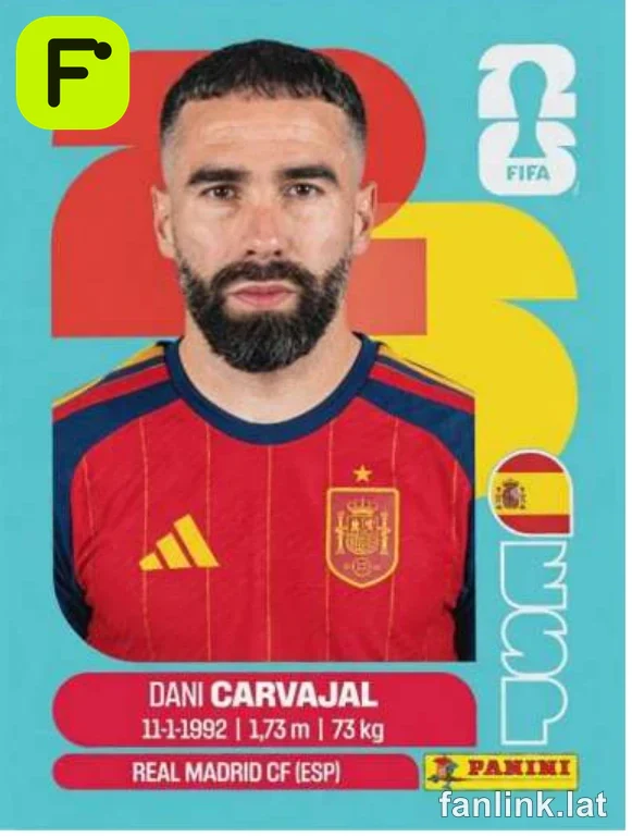 Dani Carvajal #ESP7 — Lámina Panini FIFA World Cup 2026
