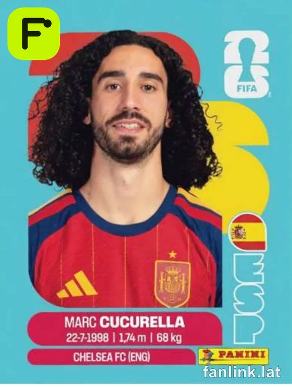 Marc Cucurella #ESP8 — Lámina Panini FIFA World Cup 2026