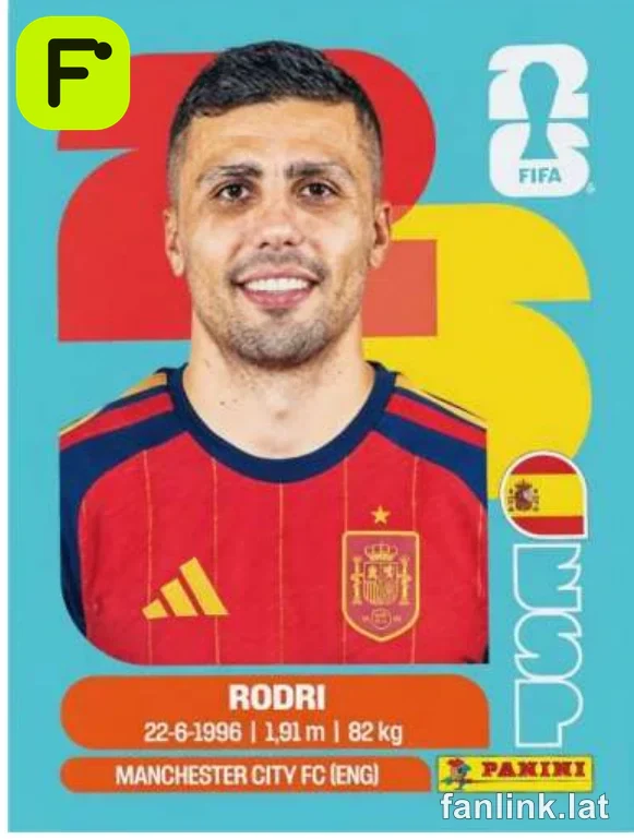 Rodri #ESP10 — Lámina Panini FIFA World Cup 2026
