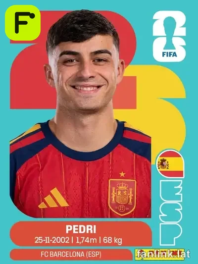Pedri #ESP11 — Lámina Panini FIFA World Cup 2026
