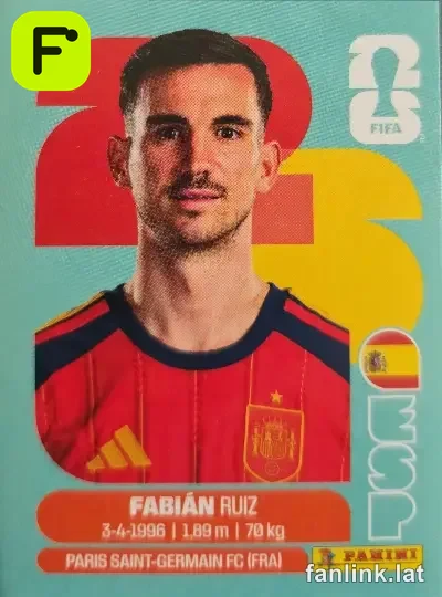 Fabian Ruiz #ESP12 — Lámina Panini FIFA World Cup 2026