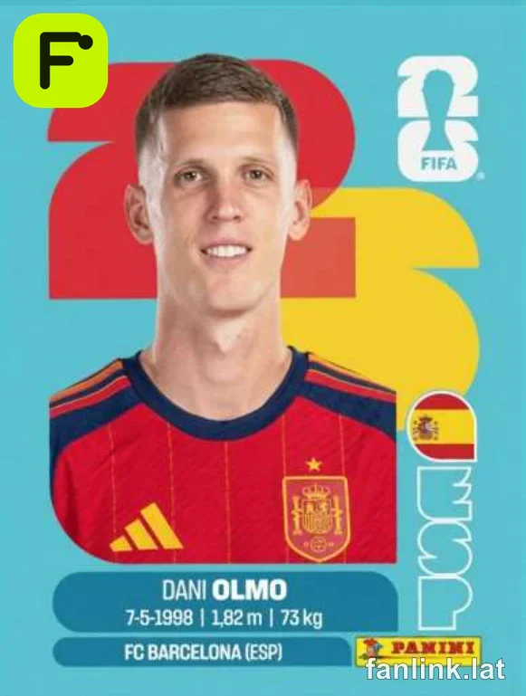 Dani Olmo #ESP16 — Lámina Panini FIFA World Cup 2026