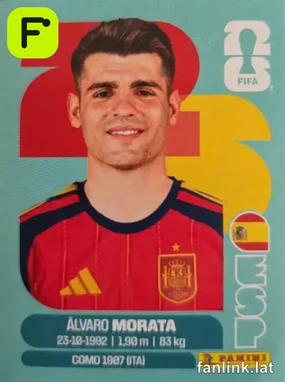 Álvaro Morata #ESP19 — Lámina Panini FIFA World Cup 2026