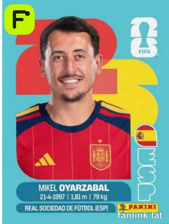 Mikel Oyarzabal #ESP20 — Lámina Panini FIFA World Cup 2026