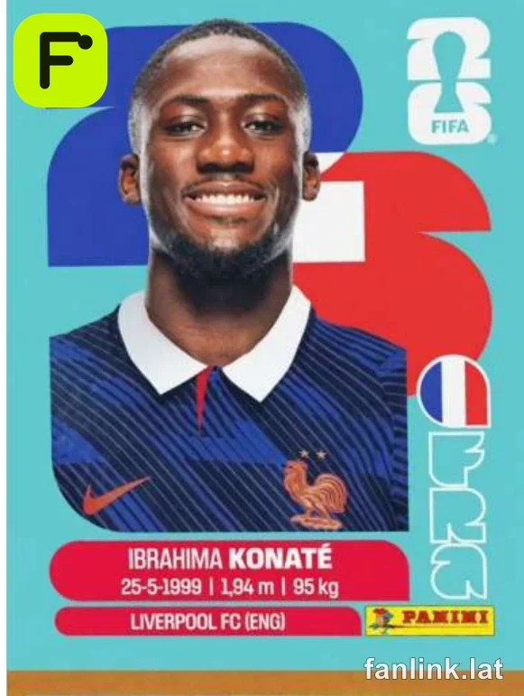 Ibrahima Konate #FRA6 — Lámina Panini FIFA World Cup 2026