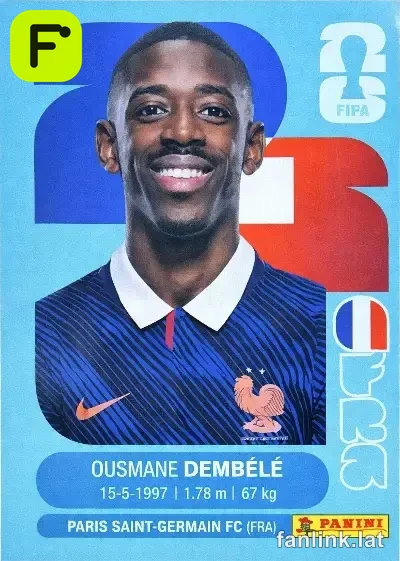 Ousmane Dembele #FRA15 — Lámina Panini FIFA World Cup 2026