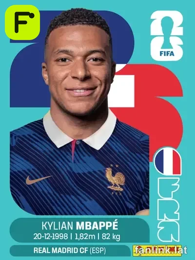 Kylian Mbappe #FRA20 — Lámina Panini FIFA World Cup 2026