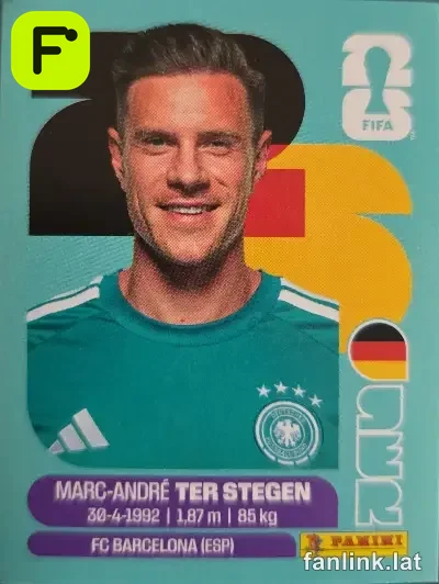 Marc-André ter Stegen #GER2 — Lámina Panini FIFA World Cup 2026