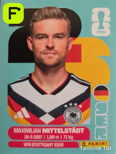 Maximilian Mittelstadt #GER9 — Lámina Panini FIFA World Cup 2026