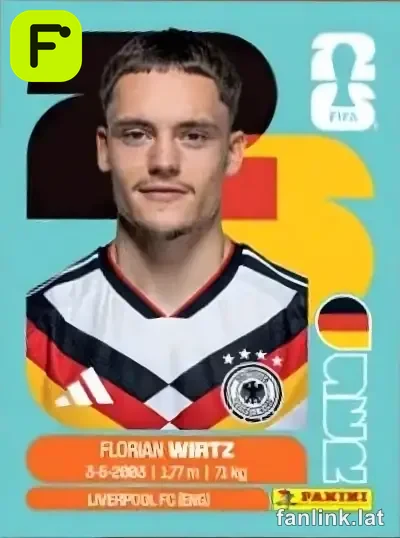 Florian Wirtz #GER11 — Lámina Panini FIFA World Cup 2026