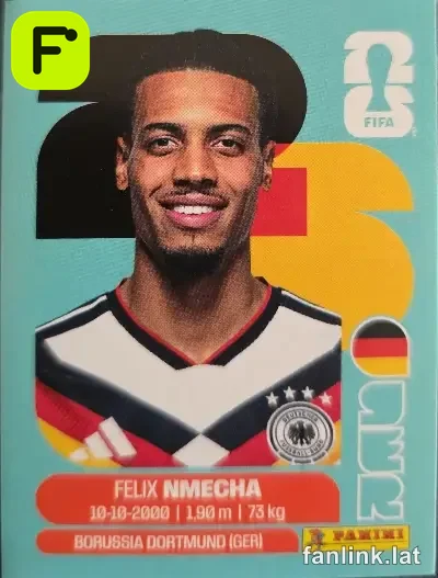 Felix Nmecha #GER12 — Lámina Panini FIFA World Cup 2026