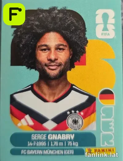 Serge Gnabry #GER16 — Lámina Panini FIFA World Cup 2026