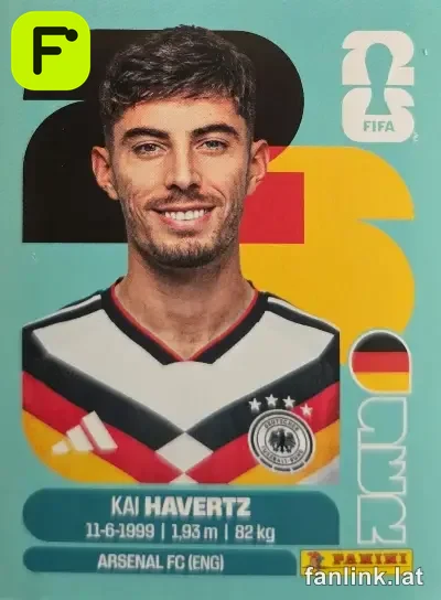 Kai Havertz #GER17 — Lámina Panini FIFA World Cup 2026