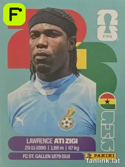 Lawrence Ati Zigi #GHA2 — Lámina Panini FIFA World Cup 2026