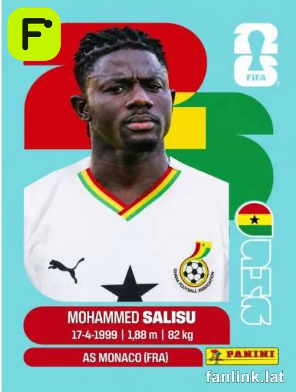 Mohammed Salisu #GHA4 — Lámina Panini FIFA World Cup 2026