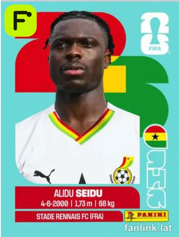 Alidu Seidu #GHA5 — Lámina Panini FIFA World Cup 2026
