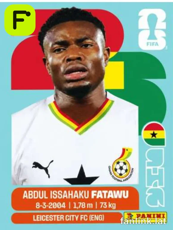 Abdul Issahaku Fatawu #GHA9 — Lámina Panini FIFA World Cup 2026