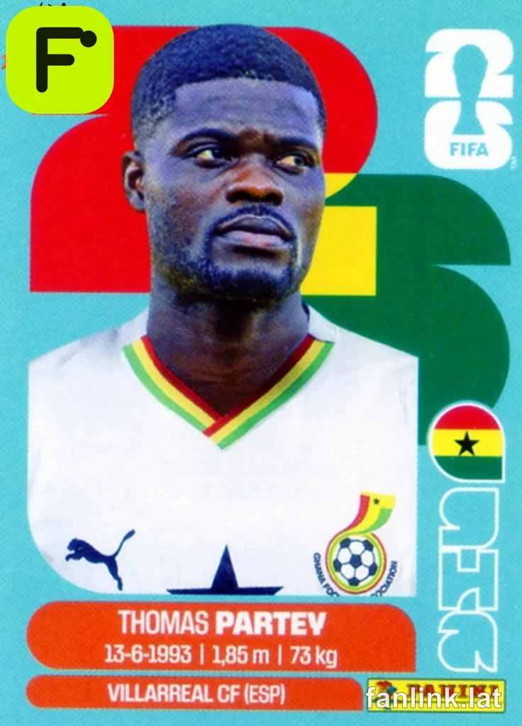 Thomas Partey #GHA10 — Lámina Panini FIFA World Cup 2026