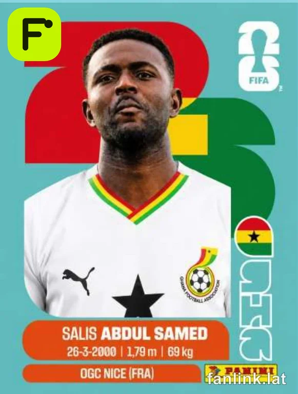 Salis Abdul Samed #GHA11 — Lámina Panini FIFA World Cup 2026